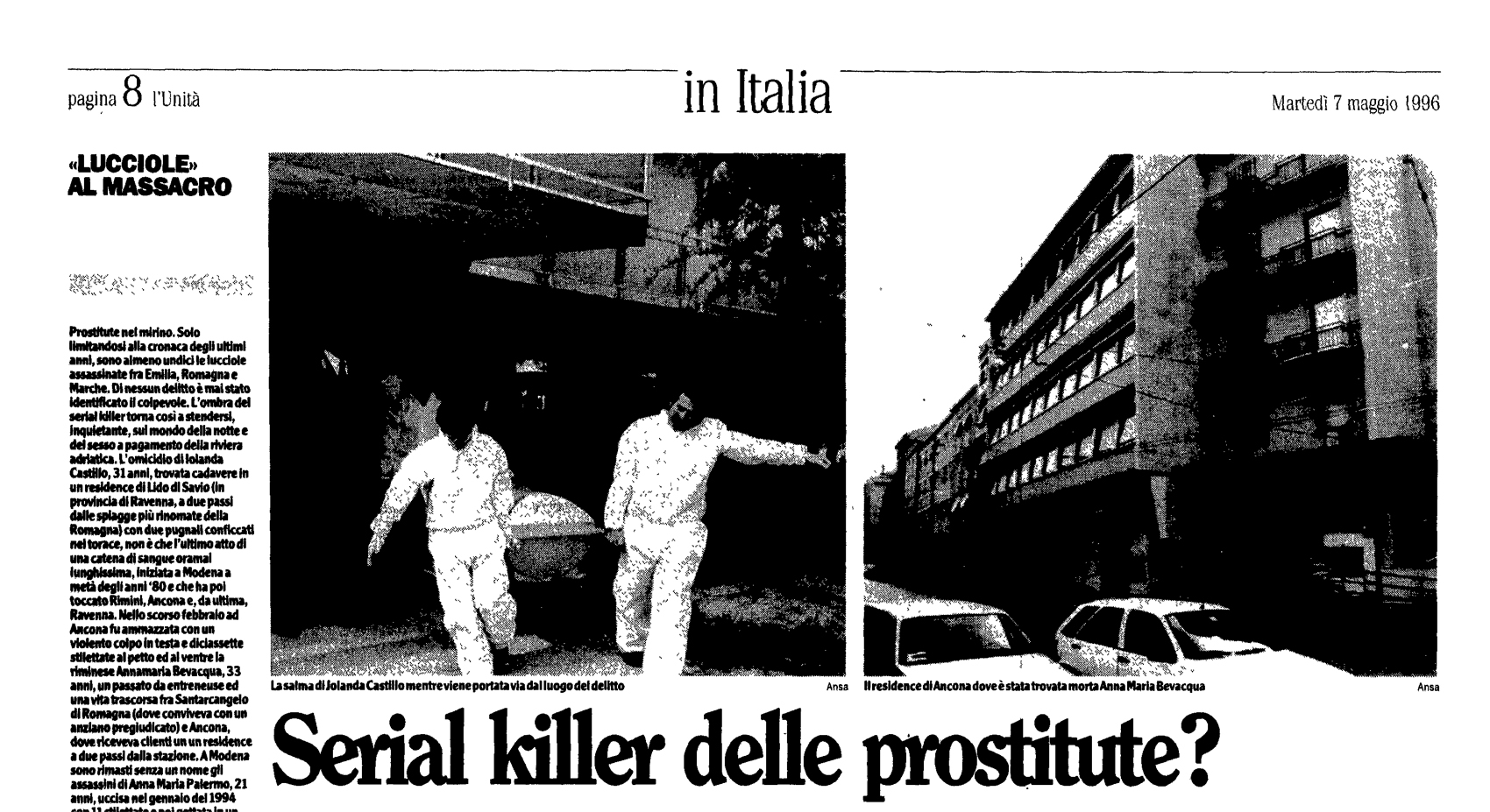 L'Unità, 7 maggio 1996