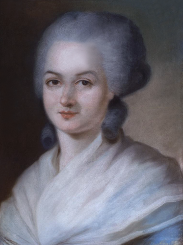 Ritratto di Olympe De Gouges, Alexandre Kucharsky, pastello su tela, sec XXVIII PopHistory