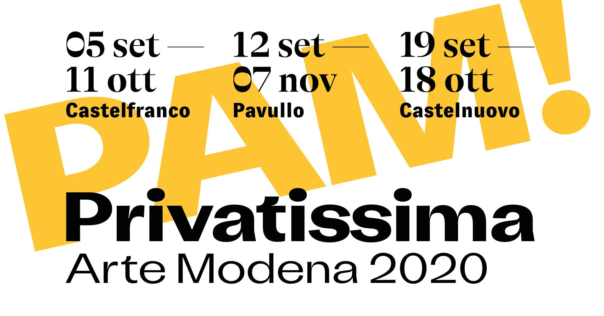 PAM! Privatissima Arte Modena MoCu Modena Cultura